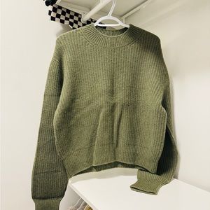 Ash Green Wool & Cashmere Sweater - Size M